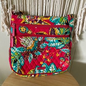 Vera Bradley Triple Zip Hipster Crossbody Bag